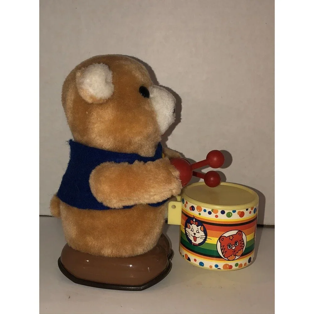 Vintage 1986 HanStar Bear w/ Drum Battery Operated Toy Taiwan Working See VIDEO